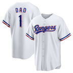 Texas Rangers #1 Dad Home White CONTON Replica Jersey