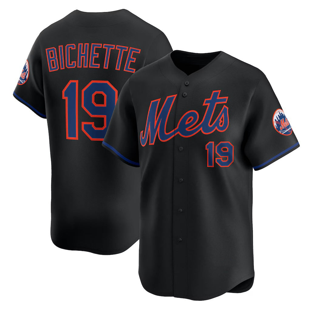 New York Mets #19 Bo Bichette Black CONTON Alternate Limited Jersey