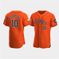 Houston Astros #10 Yuli Gurriel Orange CONTON 60th Anniversary Flex Base Stitched Jersey