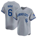 Kansas City Royals #6 Jonathan India Player Gray CONTON Limited Home Stitched Jerseys