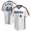 Houston Astros #44 Yordan Alvarez Player White CONTON Cooperstown Collection T-shirt Stitched Jerseys