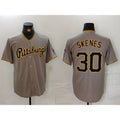Pittsburgh Pirates #30 Paul Skenes Grey CONTON Stitched Jersey