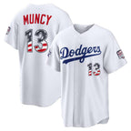 Los Angeles Dodgers #13 Max Muncy 2026 All-Star Edition Stars & Stripes White CONTON Stadium Jersey