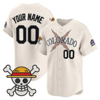 Custom Colorado Rockies x One Piece Cream CONTON Vapor Premier Limited Jersey - Stitched