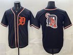 Detroit Tigers Team Big Logo 2026 Fashion Replica Black CONTON Out Stitched Jersey