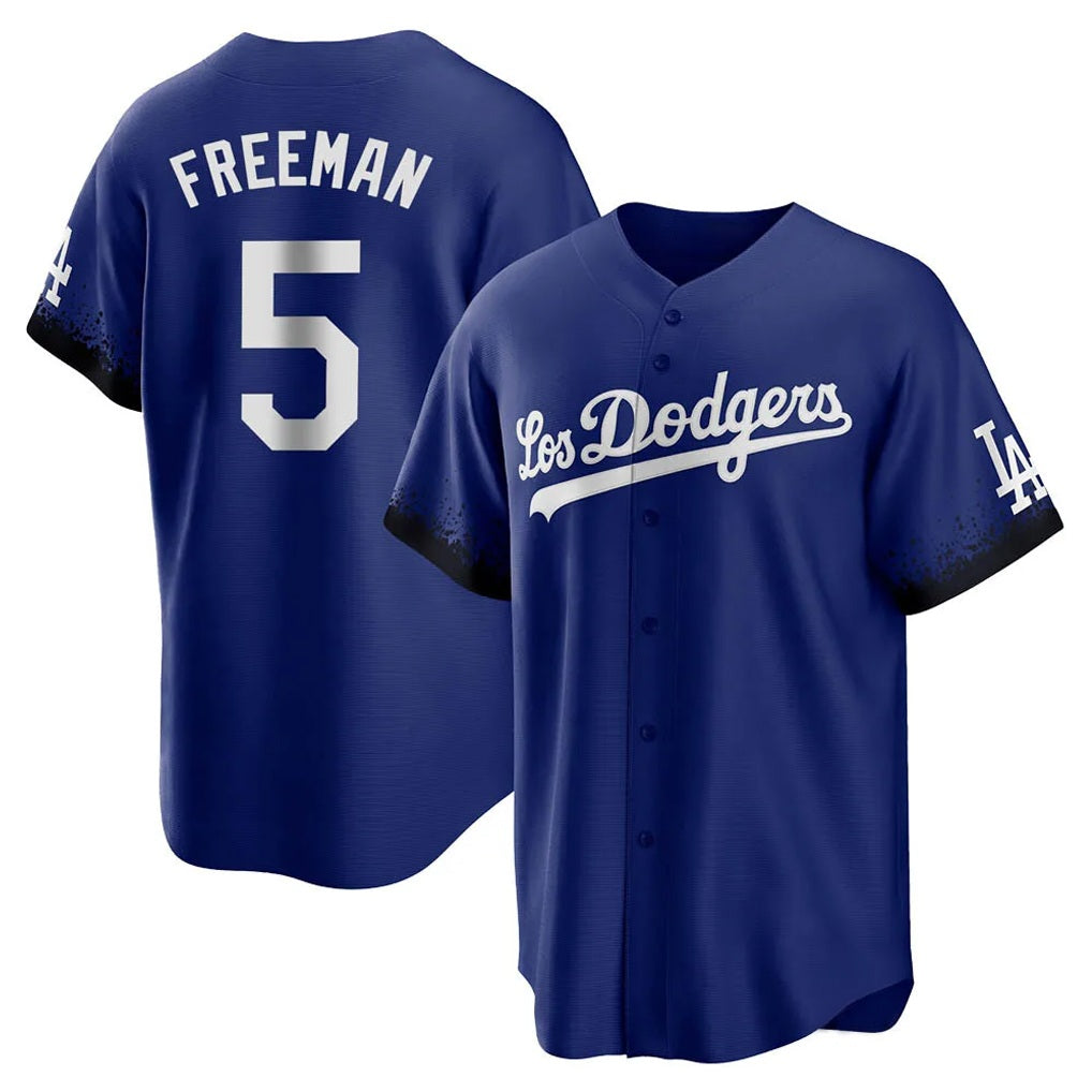 Los Angeles Dodgers #5 Freddie Freeman Player Royal CONTON City Connect Home Game Stitched Jerseys