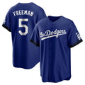 Los Angeles Dodgers #5 Freddie Freeman Player Royal CONTON Game Home Stitched Jerseys