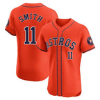 Houston Astros #11 Cam Smith Player Orange CONTON Home Limited Elite Stitched Jerseys