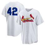 St. Louis Cardinals #42 Jackie Robinson White CONTON Home 2025 Day Replica Jersey