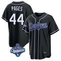 Los Angeles Dodgers #44 Andy Pages Player Black CONTON World Series Meet Carbon Limited Home Stitched Jerseys