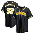 Milwaukee Brewers #32 Jacob Misiorowski Player Black CONTON Fashion Out Home Game Stitched Jerseys