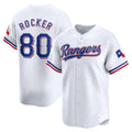 Texas Rangers #80 Kumar Rocker White CONTON Home Limited Player Jersey