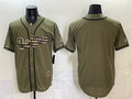 Los Angeles Dodgers Blank Olive CONTON 2026 Armed Forces Day Stitched Jersey
