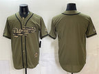 Los Angeles Dodgers Blank Olive CONTON 2026 Armed Forces Day Stitched Jersey