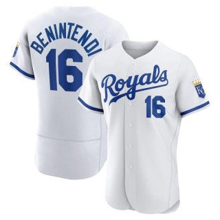 Kansas City Royals #16 Andrew Benintendi White CONTON Flex Base Stitched Jersey