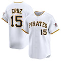Pittsburgh Pirates #15 Oneil Cruz White CONTON Home Limited Player Jersey