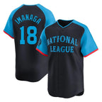 Chicago Cubs #18 Shota Imanaga Player Navy CONTON National League All-Star Limited Home Stitched Jerseys