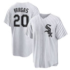 Chicago White Sox #20 Miguel Vargas White CONTON Home Replica Jersey