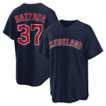 Cleveland Guardians #37 Travis Bazzana Player Navy CONTON Game Home Stitched Jerseys