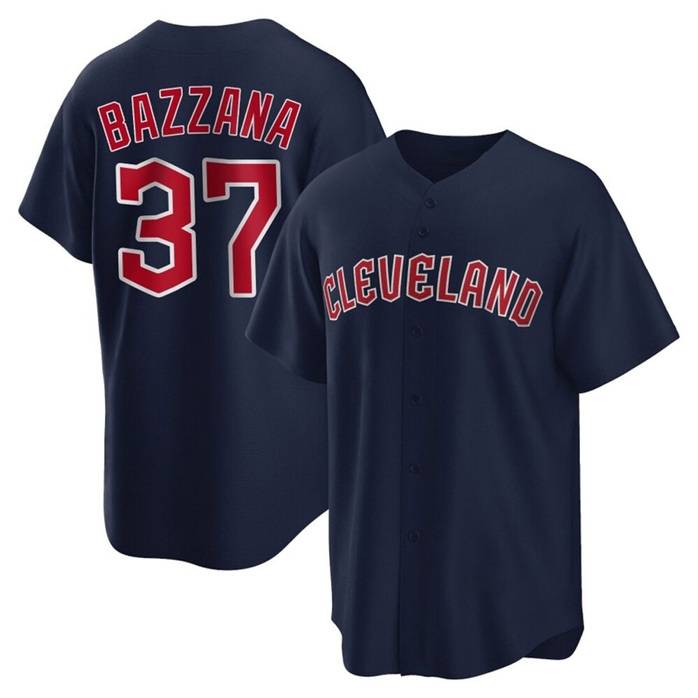Cleveland Guardians #37 Travis Bazzana Player Navy CONTON Game Home Stitched Jerseys