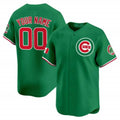 Custom Chicago Cubs Mexico Vapor Premier Limited Jersey V3 ¨C Green CONTON