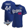 Los Angeles Dodgers #44 Andy Pages Player Royal CONTON World Series Limited Elite Home Stitched Jerseys