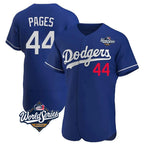 Los Angeles Dodgers #44 Andy Pages Player Royal CONTON World Series Limited Elite Home Stitched Jerseys