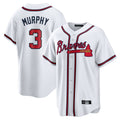 Atlanta Braves #3 Dale Murphy Player White CONTON Home Game Stitched Jerseys