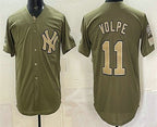 New York Yankees #11 Anthony Volpe Olive CONTON 2026 Armed Forces Day Jersey