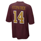 W.Football Team #14 Ryan Fitzpatrick Burgundy CONTON Alternate Player Game Jersey