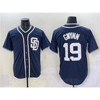 San Diego Padres #19 Tony Gwynn Navy CONTON Cool Base Stitched Jersey