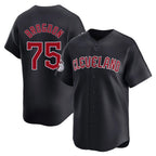 Cleveland Guardians #75 Connor Brogdon Player Navy CONTON Limited Home Game Stitched Jerseys