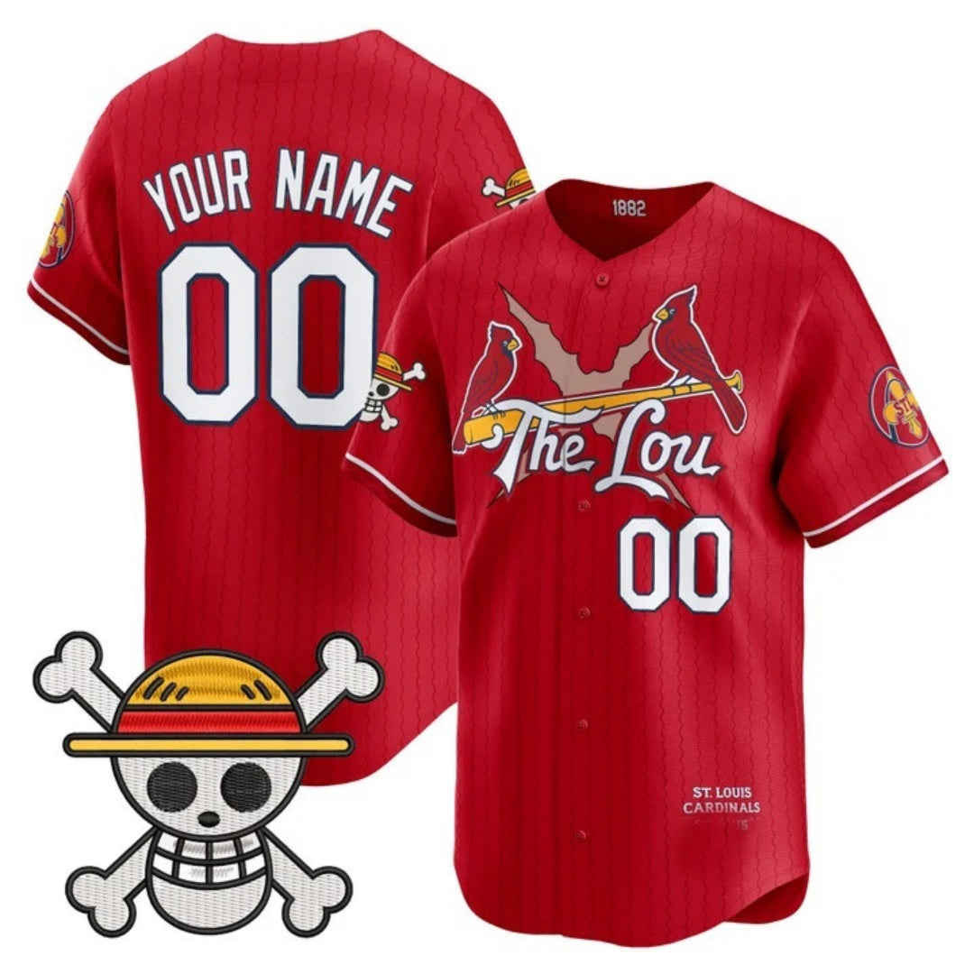 Custom St. Louis Cardinals x One Piece Red CONTON Vapor Premier Limited Jersey - Stitched