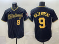 Pittsburgh Pirates #9 Bill Mazeroski Black CONTON Limited Stitched Jersey