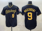 Pittsburgh Pirates #9 Bill Mazeroski Black CONTON Limited Stitched Jersey