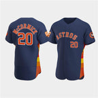 Houston Astros #20 Chas McCormick Navy CONTON 60th Anniversary Flex Base Stitched Jersey