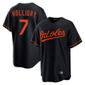 Baltimore Orioles #7 Jackson Holliday Player Black CONTON Home Game Stitched Jerseys
