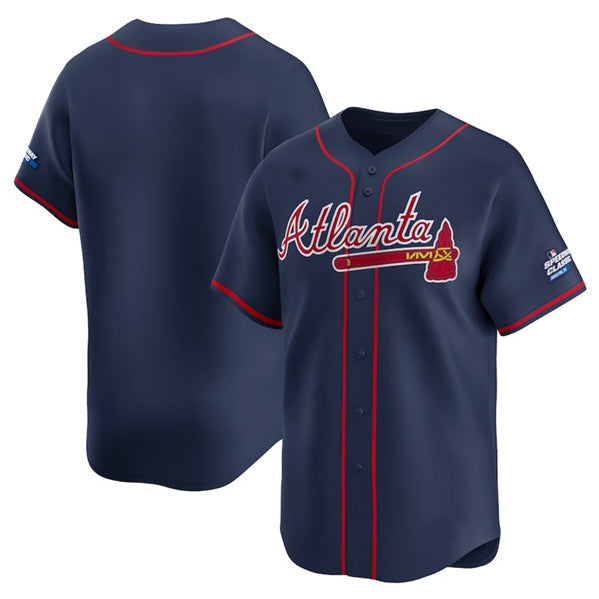 Atlanta Braves Blank Navy CONTON 2025 Speedway Classic Alternate Limited Stitched Jersey