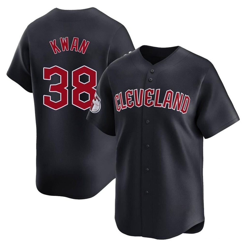 Cleveland Guardians #38 Steven Kwan Player Navy CONTON Limited Home Game Stitched Jerseys
