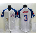Atlanta Braves #3 Dale Murphy Number White CONTON 2023 City Connect Flex Base Stitched Jersey