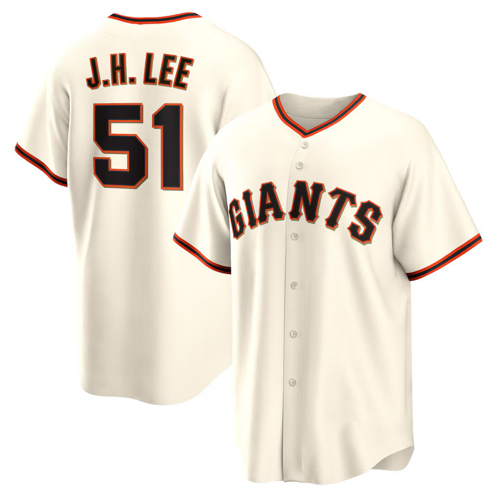 San Francisco Giants #51 Jung Hoo Lee Cream CONTON Home Replica Player Jersey