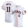 Houston Astros #11 Cam Smith Player White CONTON Limited Elite Home Stitched Jerseys