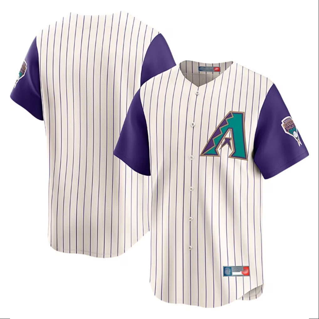 Arizona Diamondbacks Ivory Throwback Cooperstown CONTON Limited Home Blank Player Stitched Jerseys