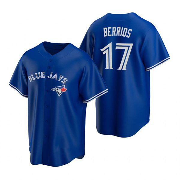 Toronto Blue Jays #17 Jose Berrios Royal CONTON Alternate Cool Base Jersey