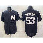 New York Yankees #53 David Bednar Black CONTON Stitched Jersey