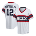 Chicago White Sox #12 Colson Montgomery White CONTON Cool Base Stitched Jersey
