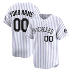 Custom Colorado Rockies White CONTON Home Limited Jersey