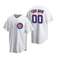Custom Chicago Cubs White CONTON Stitched Cool Base Home Jersey