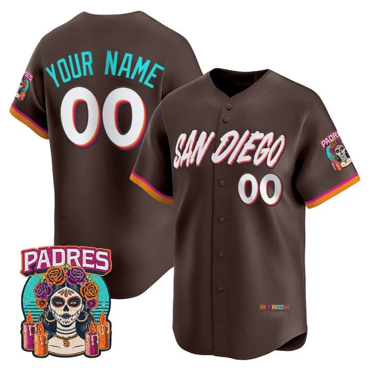 Custom San Diego Padres Brown CONTON 2026 City Connect Vapor Premier Limited Jersey - All Stitched