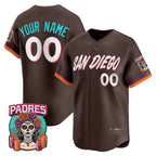 Custom San Diego Padres Brown CONTON 2026 City Connect Vapor Premier Limited Jersey - All Stitched